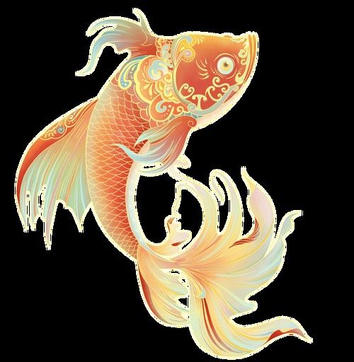 龍魚圖騰圖片高清