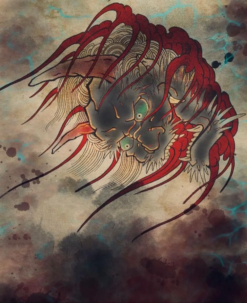 龍魚圖騰圖片高清