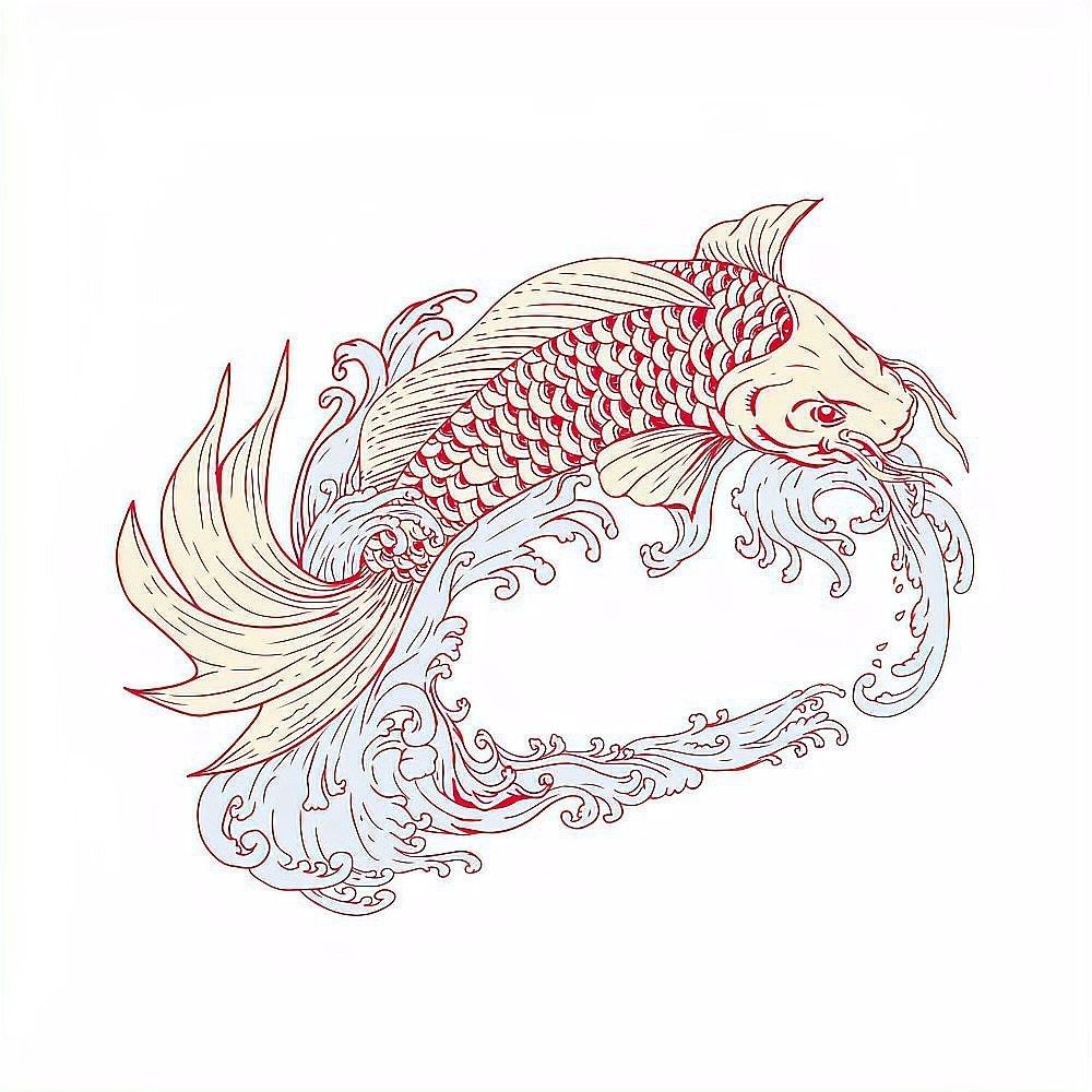 龍魚圖騰圖片高清