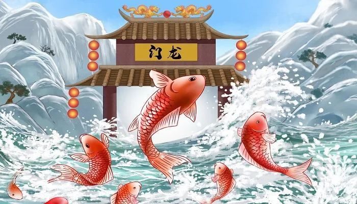 小鯉魚跳龍門的童話全文