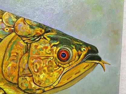 緬甸圖騰金龍魚(yú)圖片