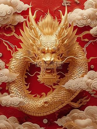 有沒有更多3D立體風格的招財龍圖？