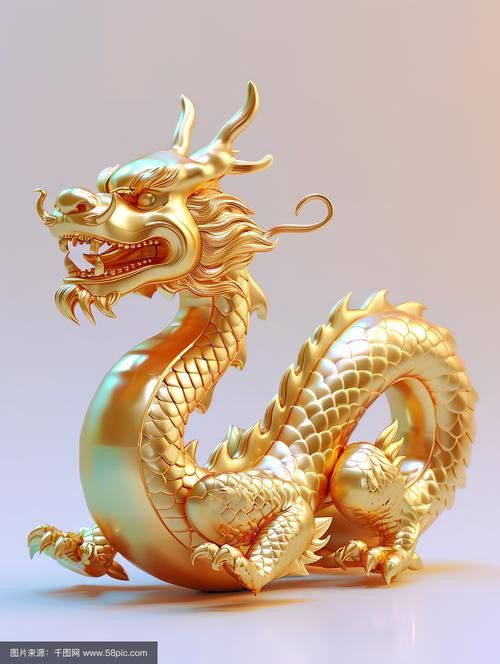 有沒有更多3D立體風格的招財龍圖？