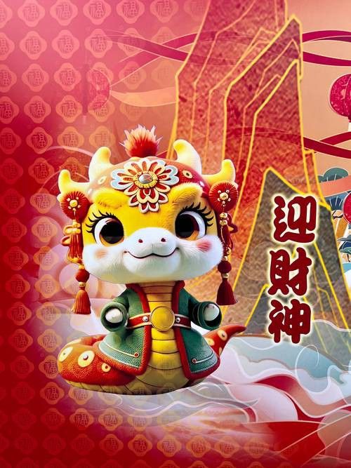 有沒有更多3D立體風格的招財龍圖？