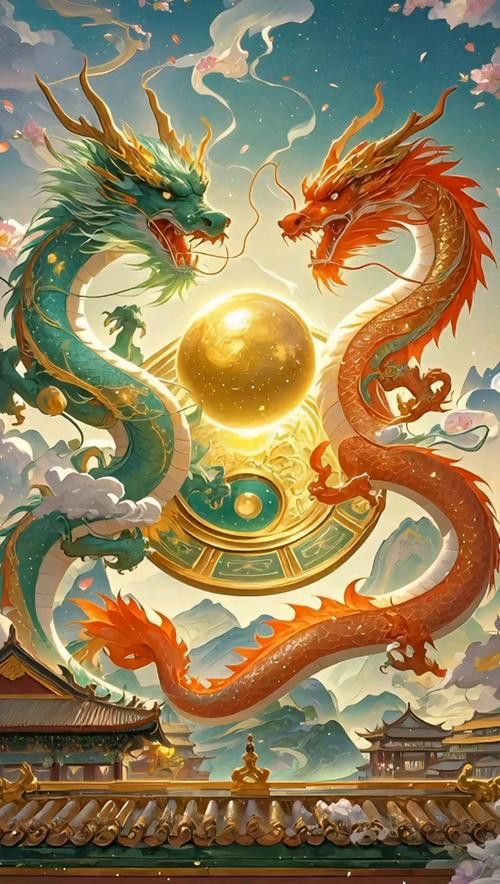 有沒有更多款式的道字雙龍圖壁紙？