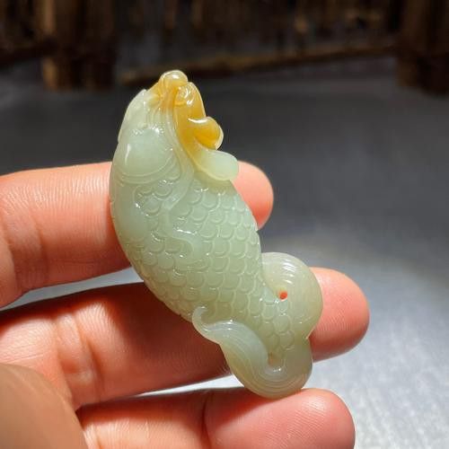 白玉龍魚圖片大全大圖欣賞