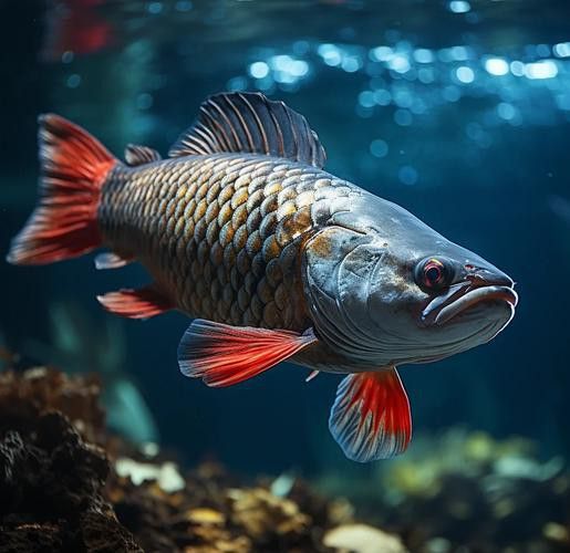 藍寶石金龍魚圖片高清