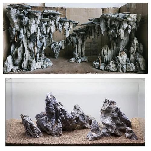 龍魚缸造景圖片大全 生態板