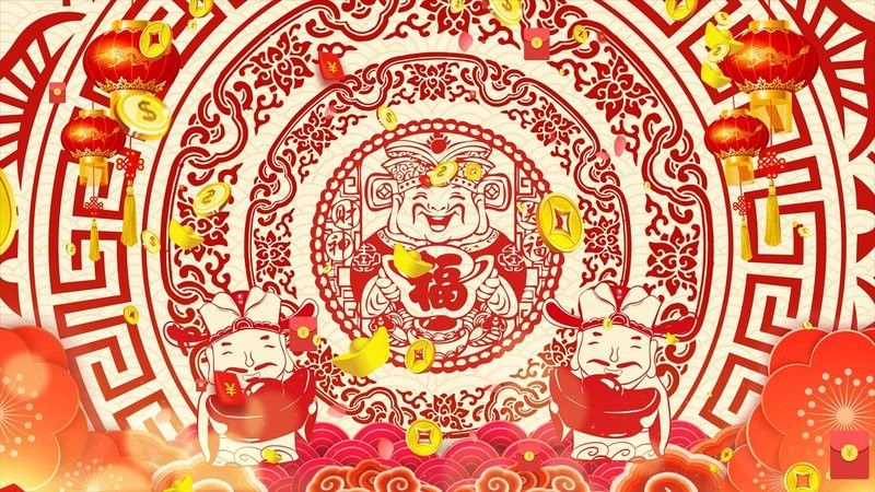 有沒有招財龍場景視頻素材？