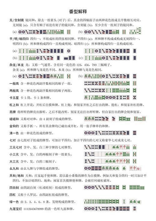 麻將13種胡法圖片