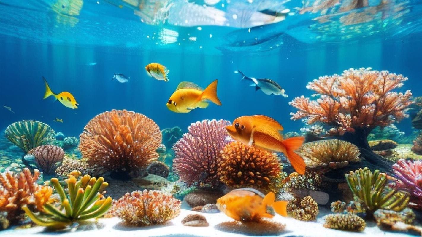 養龍魚魚缸背景圖