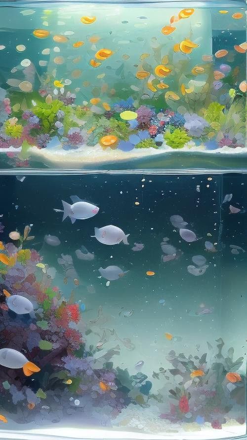 養龍魚魚缸背景圖