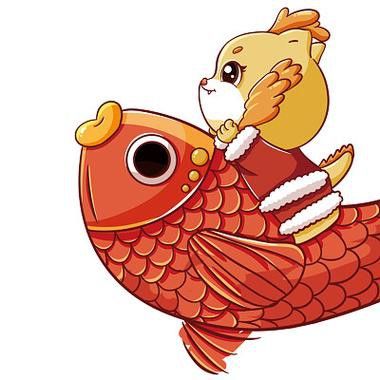小龍魚卡通圖片