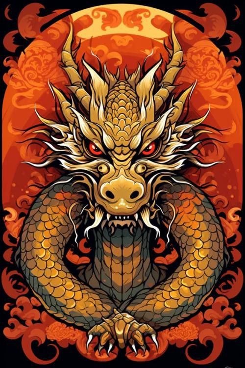 有沒有現代設計的吉祥龍圖案？