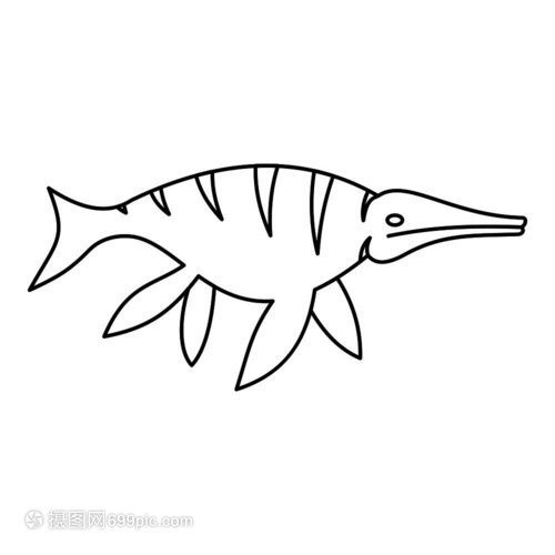 龍魚簡筆畫步驟圖：龍魚簡筆畫基本步驟