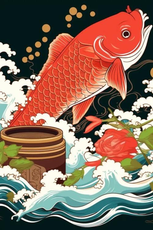 龍魚圖片 壁紙卡通