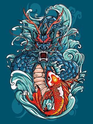 龍魚圖片 壁紙卡通