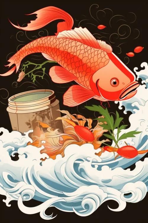 龍魚圖片 壁紙卡通