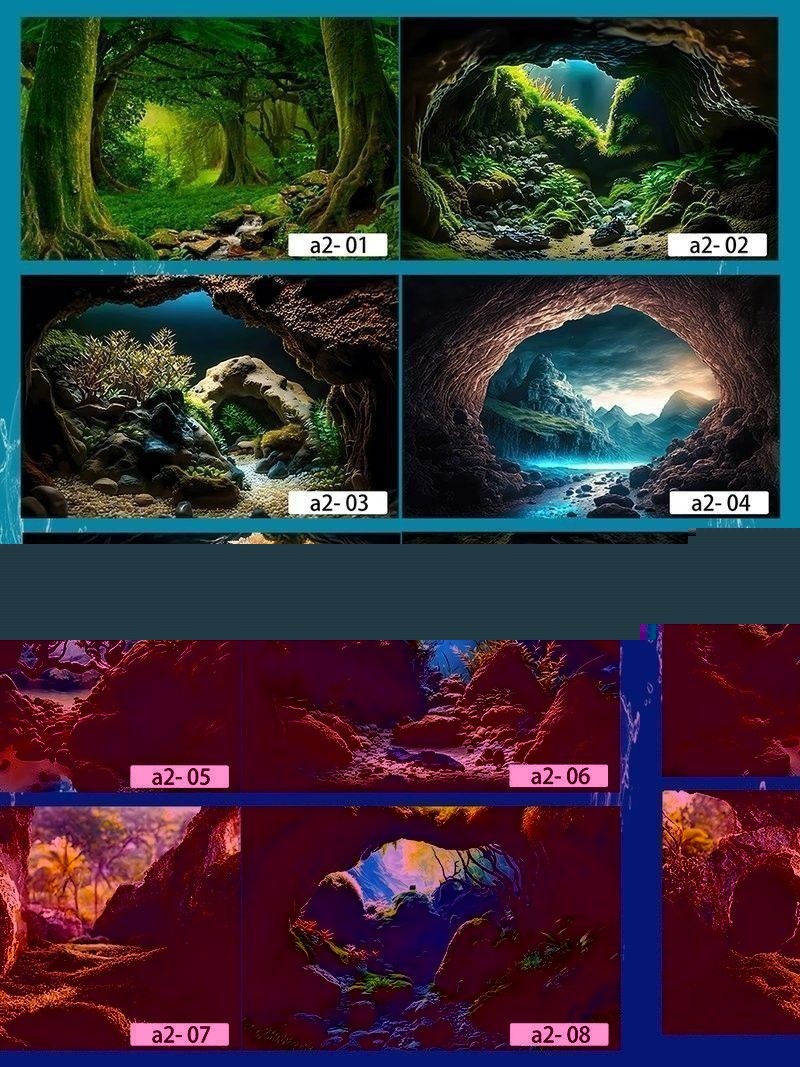 龍魚魚缸背景圖片