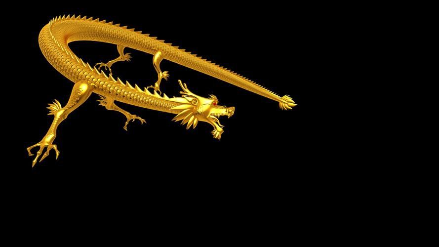 給我推薦一些高清的金龍圖片
