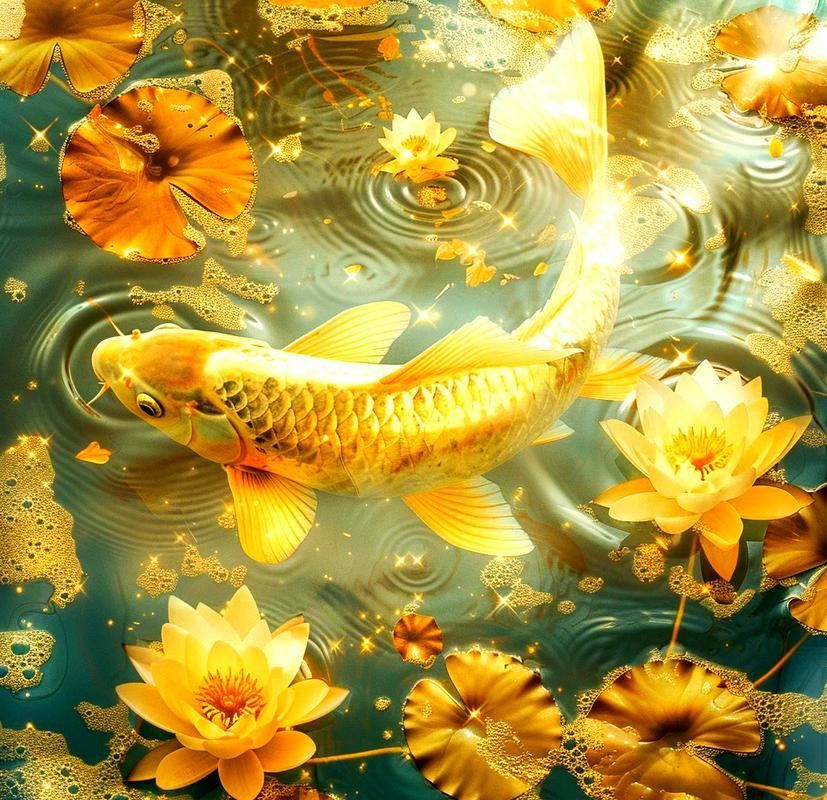金鯉魚圖片大全