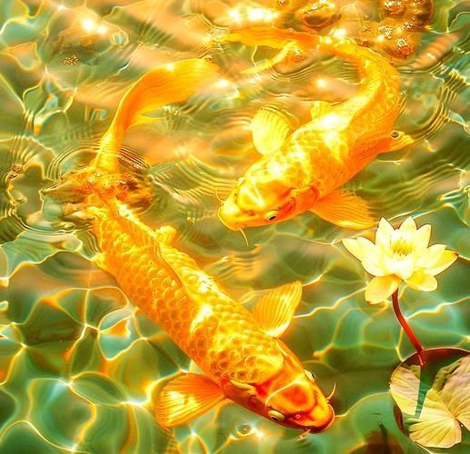 金鯉魚圖片大全