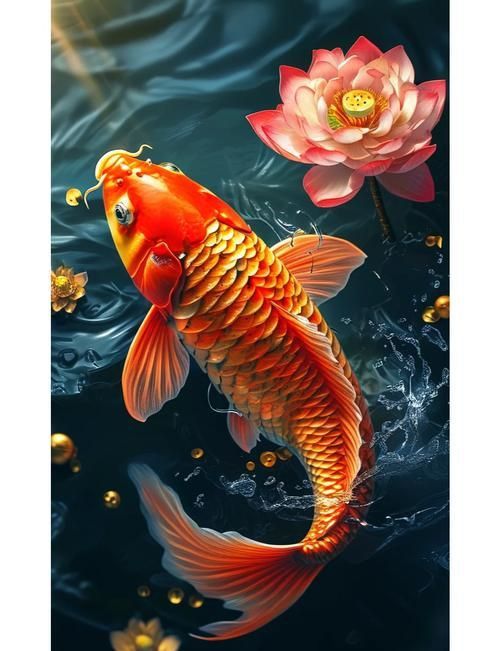 金鯉魚圖片大全
