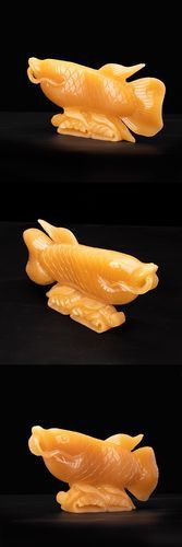 石雕金龍魚擺件圖片大全