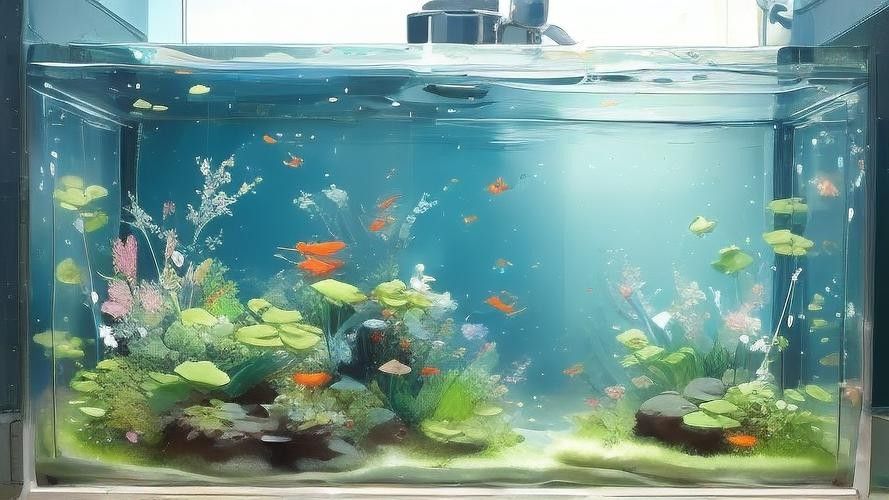 龍魚缸背景適合什么畫