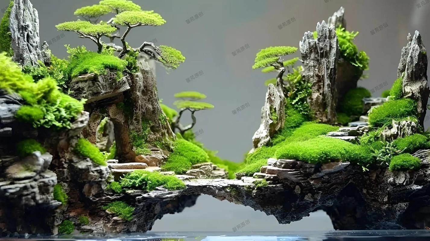 大型龍魚缸造景效果圖片大全
