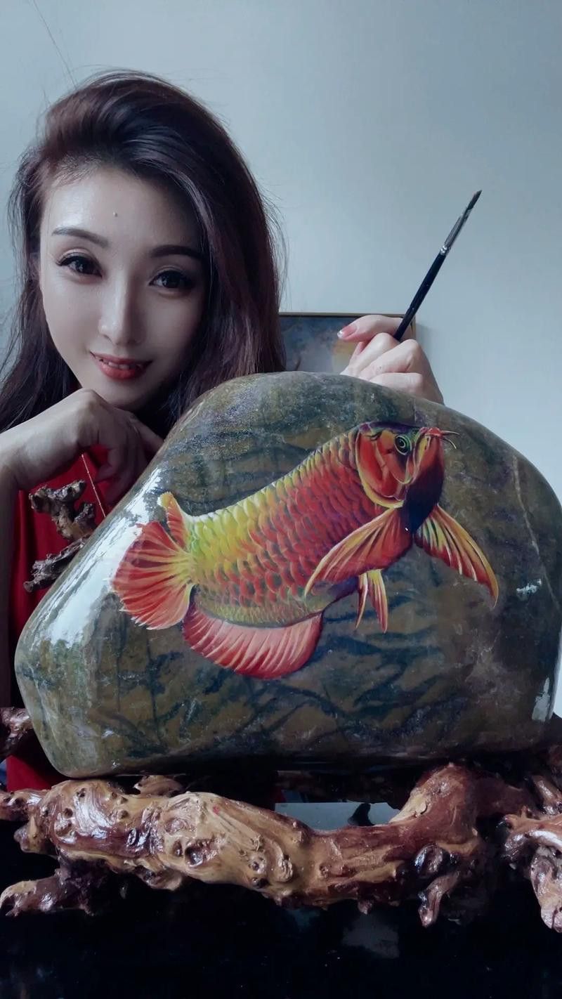 有沒有紅龍魚手繪壁紙的教程？