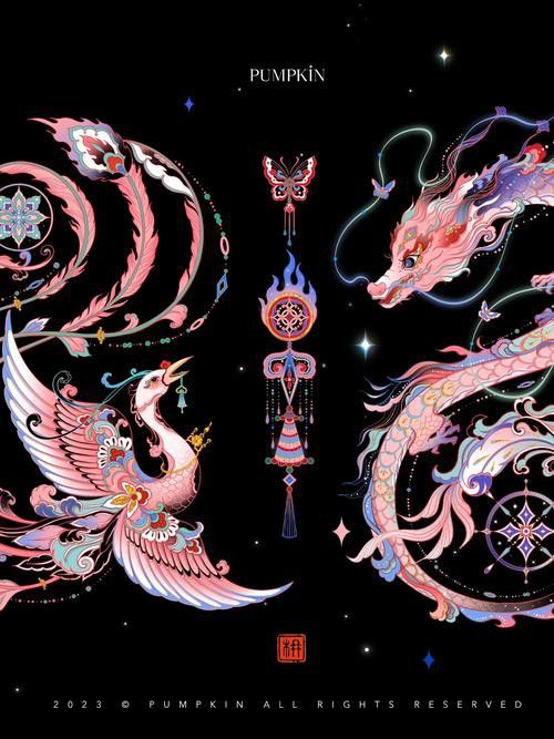 能推薦一些龍鳳圖案圖片嗎？