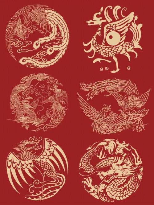 能推薦一些龍鳳圖案圖片嗎？