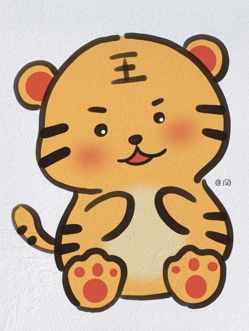 老虎簡筆畫
