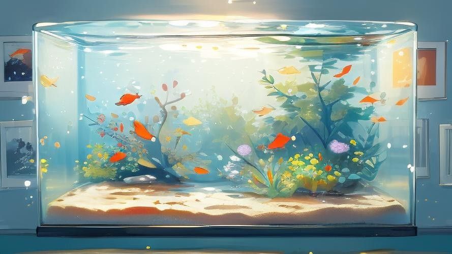 金龍魚魚缸背景圖高清