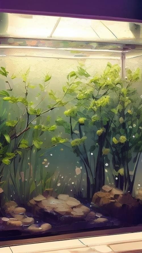 金龍魚魚缸背景圖高清