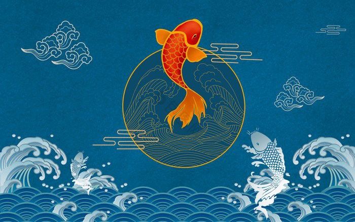 金龍魚壁紙適合哪些裝修風格？