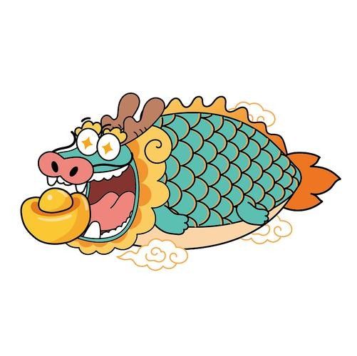 龍魚背景圖片大全高清可愛圖