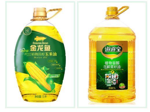 道道全和金龍魚（“道道全”與“金龍魚”的對比主要圍繞產品質量、品牌影響力）