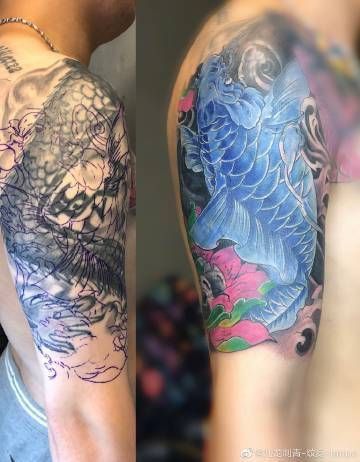 龍魚紋身圖案大全