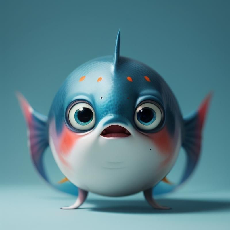 龍魚圖片 頭像可愛卡通
