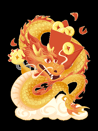 有沒有動(dòng)態(tài)高清招財(cái)金龍壁紙