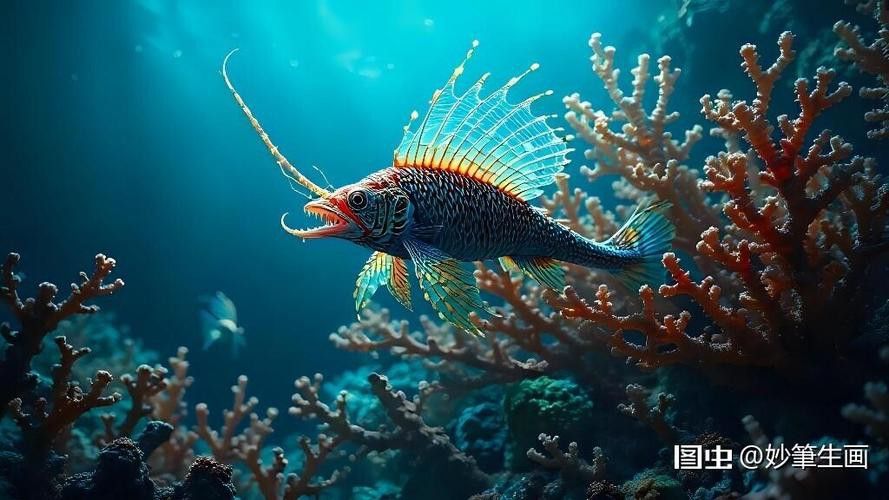 海里面的龍魚圖片高清