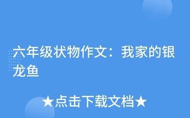 關于龍魚的資料有哪些作文（《龍魚》魚龍是一種類似魚和海豚的大型海棲爬行動物）