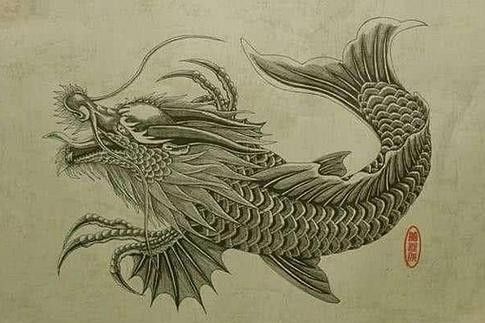龍魚圖騰圖片大全欣賞