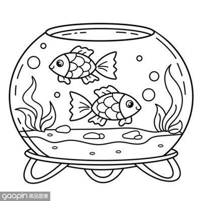 魚缸圖片繪畫圖（如何畫逼真的水草魚缸裝飾創意設計兒童魚缸繪畫指南）
