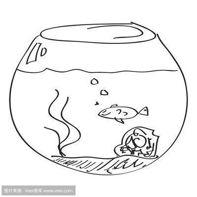 魚缸圖片繪畫圖（如何畫逼真的水草魚缸裝飾創意設計兒童魚缸繪畫指南）