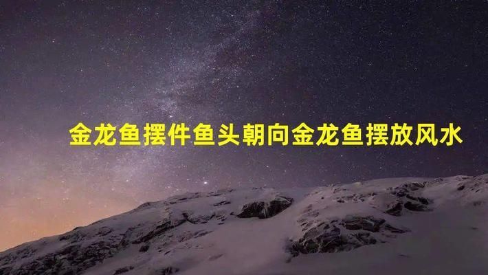 金龍魚風水擺件朝向（金龍魚擺件與家居布局關系）