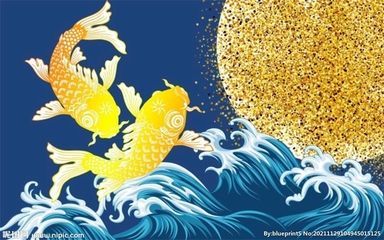 金龍魚藍色背景圖（金龍魚在藍色背景下的獨特魅力）
