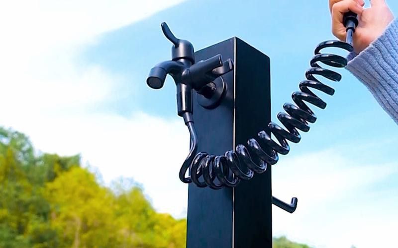 給我一張院子水龍頭安裝實例圖